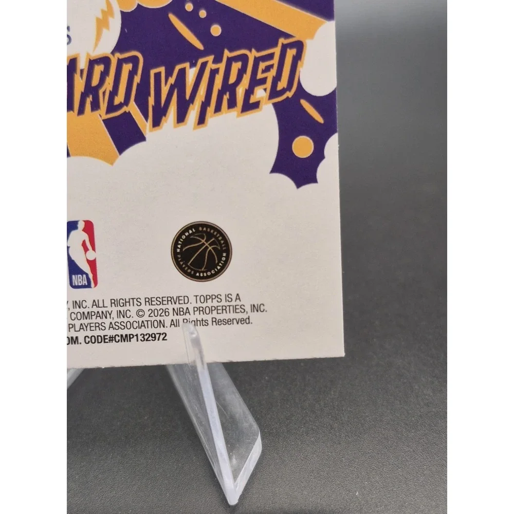2026 Topps NBA Hoops Lebron James #HW-11 Hard Wired Refractor LA Lakers 76ers